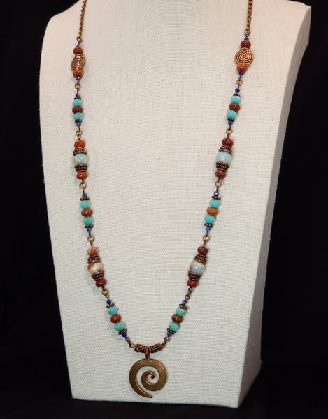 A Lovely Aqua Terra Jasper Necklace